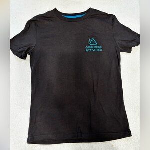 Dark gray T-Shirt with Blue Graphic